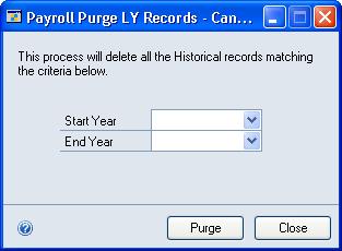 CHAPTER 29 RECORD UTILITIES AND TABLES Removing payroll history History records provide useful information for audit purposes and can be maintained for an unlimited number of years.