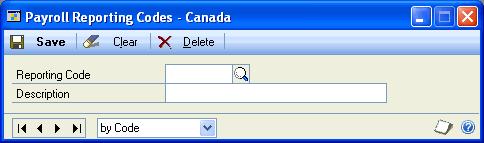 If you open this window from the Payroll Job Setup - Canada window, the job name appears at the top of the window. Otherwise, the first job in the database is displayed. 2.