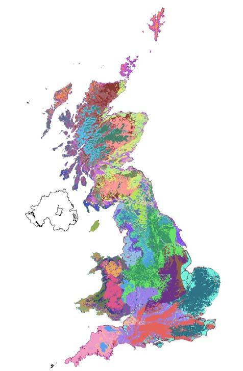 Countryside Survey Land Classes We use a land class map based on geology and
