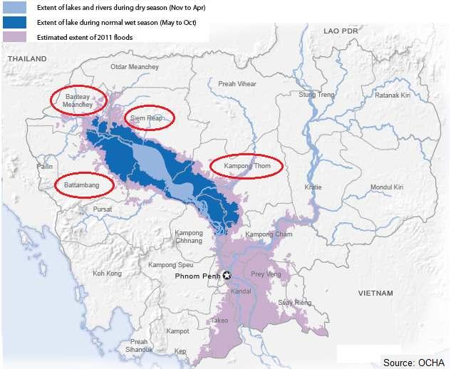 2011 Flood: Impact on Social Based on official statistics issued by NCDM on 3 Nov 2011: hit many parts of 18 cities and
