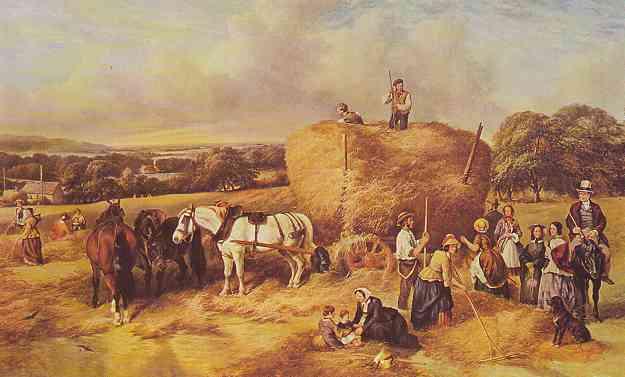 England in 1700: Was a rural, agricultural society. Most people lived on farms.