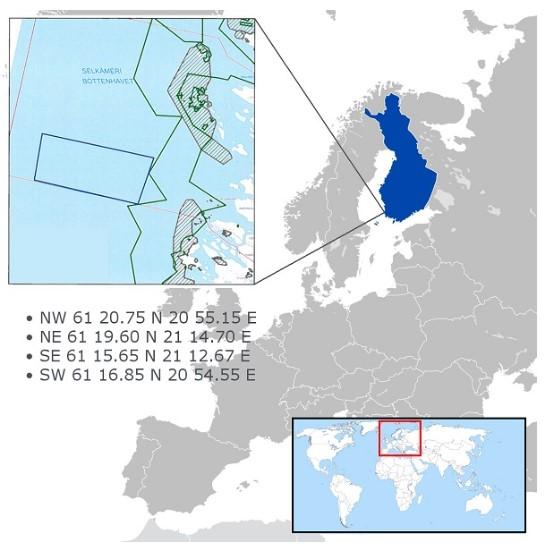 Jaakonmeri test area The One Sea, Autonomous Maritime Ecosystem, has established an open test area off Eurajoki in Finland s west coast.