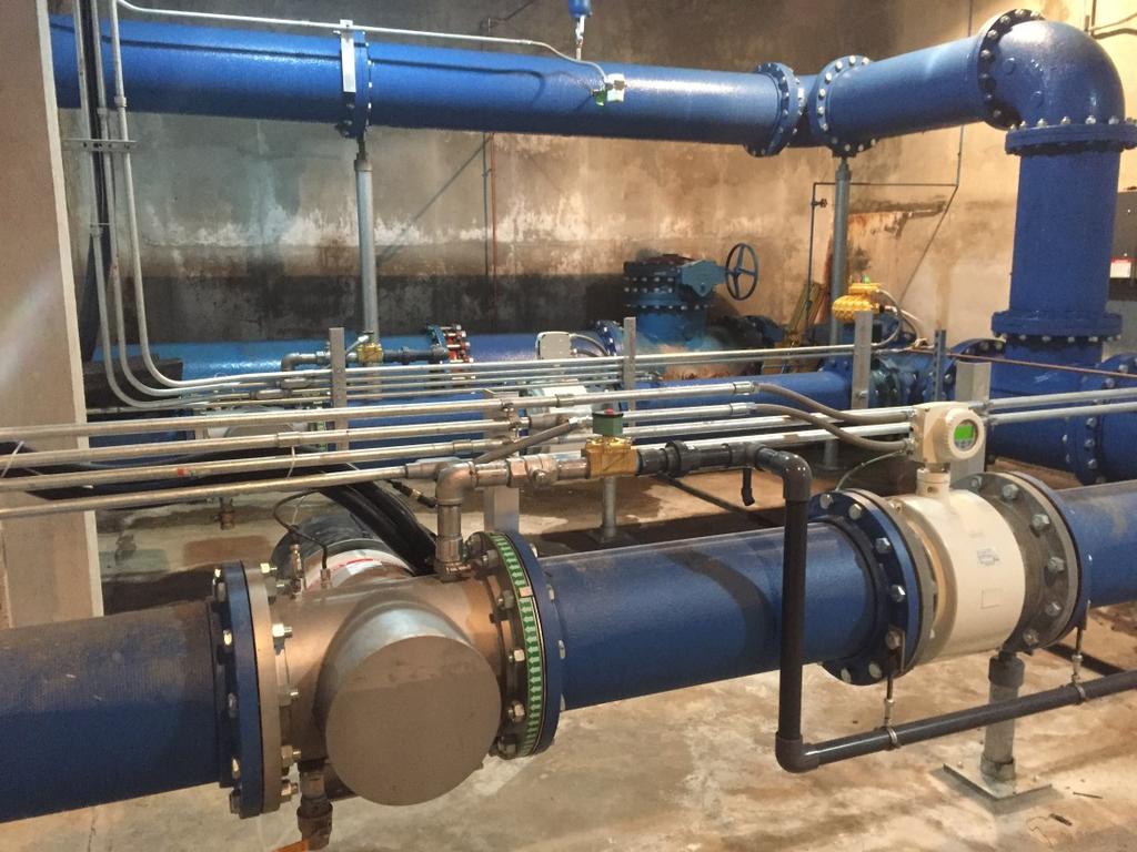UV Disinfection Project (Completed Dec 2016): - Included New High Service Pumps / UV Reactors Requested / granted 3-log credit for both Crypto and Giardia Allows bypass of main clearwell (for