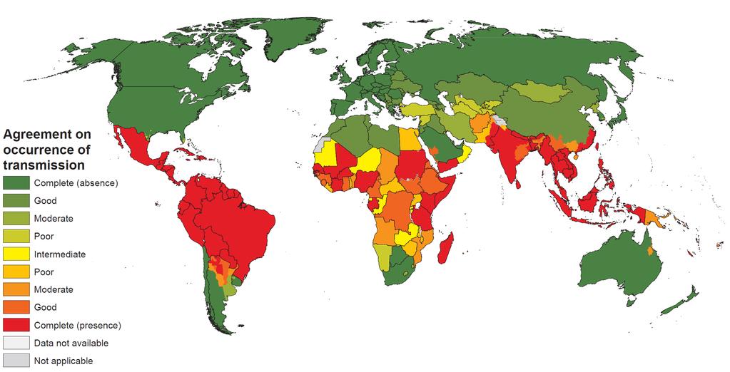 Health surveillance is always incomplete Brady, O.J. and others 2012. Refining the global spatial limits of dengue virus transmission by evidence-based consensus.