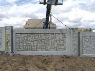 StoneTree TM Precast Concrete Walls StoneTree TM Precast Concrete Walls can also be used as a temporary wall as all panels can be easily removed and transported to another job.