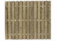 Premier Elegant Fence Panels Premier Round Top Hit & Miss 95mm Pressure Treated Available in 4 heights.