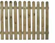 8 x 1.2m 1086 1.8 x 0.9m Premier Round Top Picket 95mm Pressure Treated Available in 4 heights.