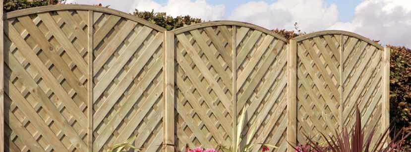 Premier Classic Fence Panels Double Sided Timber Base Panel For the DIY