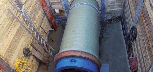 Flowtite GRP Jacking Pipes are supplied with a range of high performance coupling systems suitable for micro-tunnelling and pipe jacking.