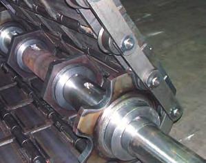 Bearing-mounted rollers improve