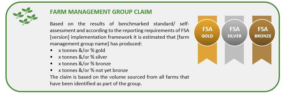 2. Purpose of FSA Verification for Farm Management Groups Third party verification is obligatory for companies and farms that want to publicly claim a certain FSA performance level of their farm