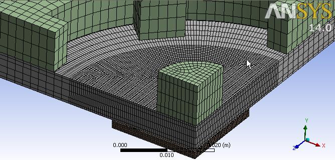 Using this method, the simulation time can be decreased, especially for the ball grid array. In the original structure, 1764 bumps should be meshed and calculated.