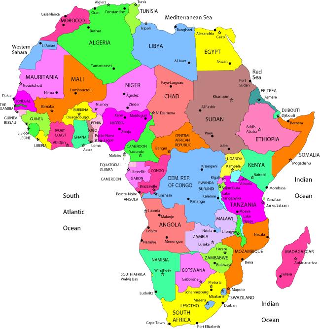 KENYA FACTS Africa comprises 54 countries as shown