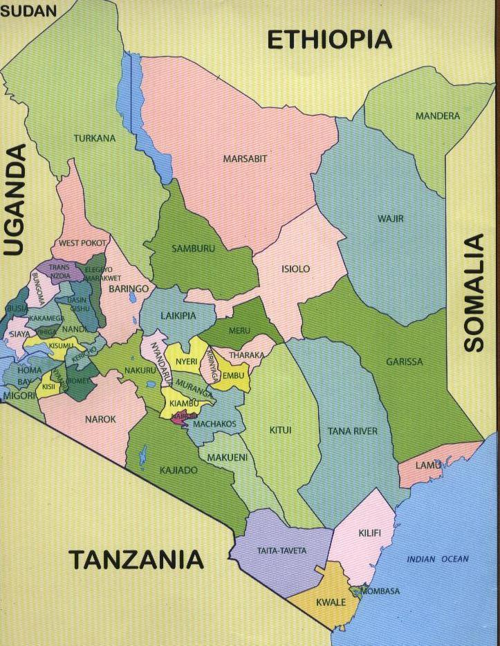. MAP OF KENYA