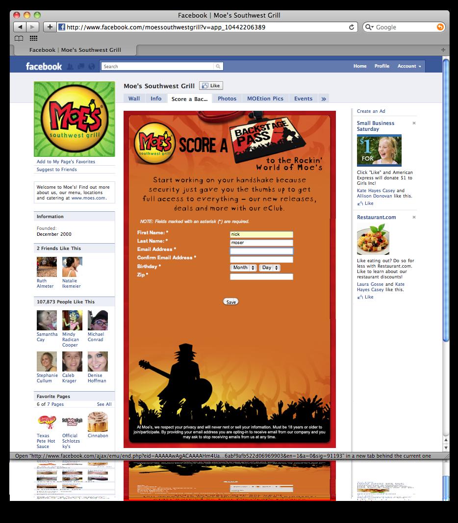 ONLINE AND SOCIAL JOIN: Fishbowl has developed guest join forms that seamlessly integrate with your restaurant s existing