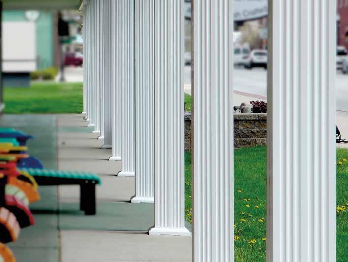 { Square Fluted 4 { Our Traditional Square Fluted Columns come in 6", 8", 10" and 12" square.