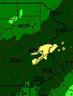 Inches Eastern Pennsylvania Oct 8, 2005 October 10, 2005 3 Quakertown, PA Oct 8, 2005 Temperature Mean Temperature Max Temperature Min Temperature Growing Degree Days Moisture Daily Summary Actual 65