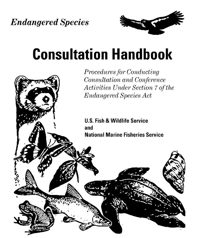 A Few Basics (2) Under section 7 of the ESA, EPA is required to consult the USFWS and NMFS to ensure that any federal action is not likely to jeopardize the existence of listed species and/or their