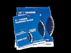 Diamond Tipped Saw Blades Euro-Cut s range of Diamond Blades are of the highest quality, combining a fast cut, efficiency and safety, earning high respect in the industry.