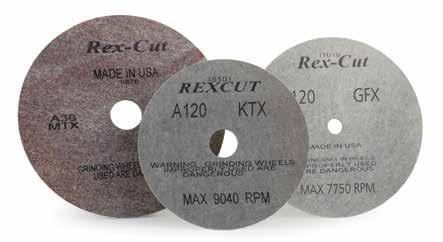 LARGE DIAMETER WHEELS Rex-Cut Type 1 Large Diameter Wheels are manufactured with our signature abrasive materials and are designed for blending, deburring, and finishing applications.