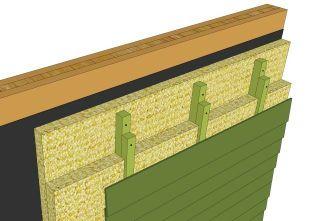7 Continuous-framing cladding attachment, installed through exterior insulation. 3.2.