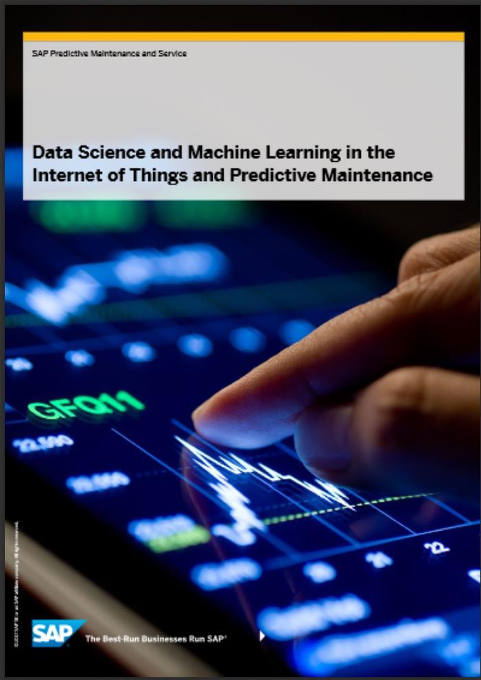 Data Science and Machine Learning in the Internet of Things and Predictive Maintenance Thank you Contact information: Dr.