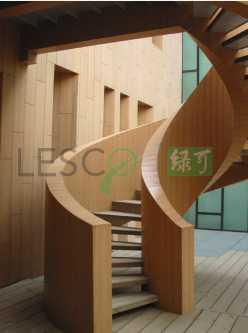 Sporting an outward appearance and texture of solid wood, LESCO WPC is a product of