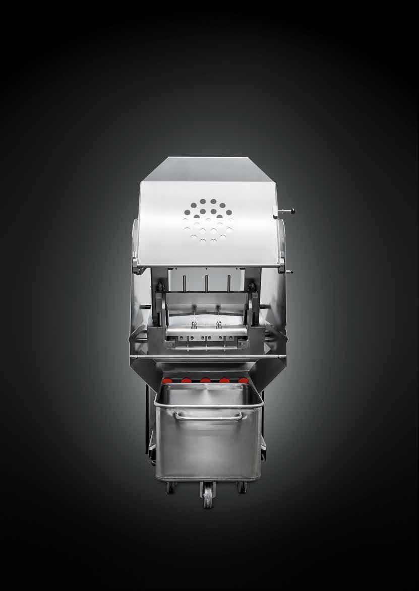 LASKA frozen meat cutters - overview Features of guillotine-type frozen meat cutters G 530 / G 740 for frozen