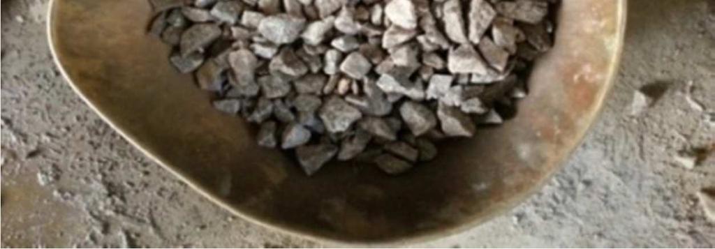 The preparation of the concrete specimen is confirmed to the requirements as per IS: 8112-1989 [3]. Figure 3. View of 20mm down size Coarse Aggregate.
