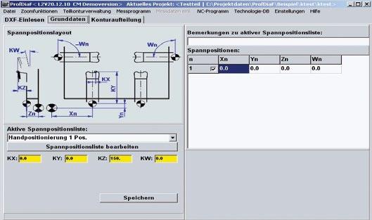 Applications and Parts Machine and Technology Softwarepakete Technische Daten Control