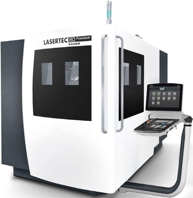 With the integrated focusing head changer, the LASERTEC 130 PowerDrill has a wide range of applications, including aerospace / power generation as well as 5-axis laser drilling for sizes up to 1,300