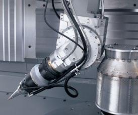 Highly dynamic 5-axis laser drilling of cooling air holes in combustors, vanes and blades (up to max.