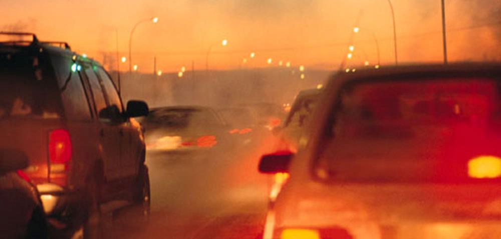 Breathing carbon monoxide, a gas released from vehicles and industrial processes,