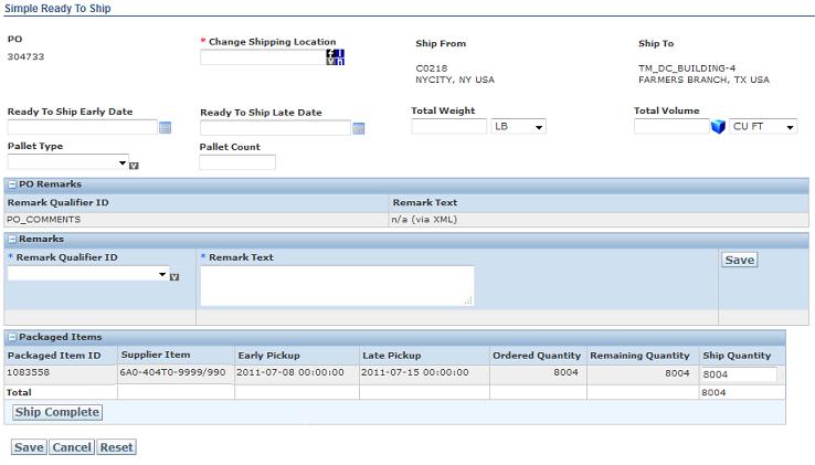 2.2 STEP 2 - SIMPLE READY TO SHIP (CONTINUED) The following fields will need to be entered for all routing requests: Averitt Express Supply Chain Solutions The Simple Ready to Ship screen is shown