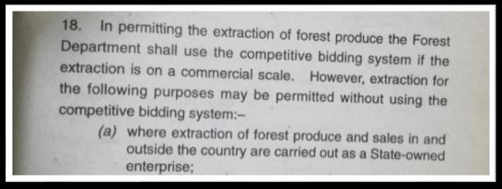 Moreover, by the Forest Law (1992), MTE, as a State-Owned Enterprise, has legal right of commercial