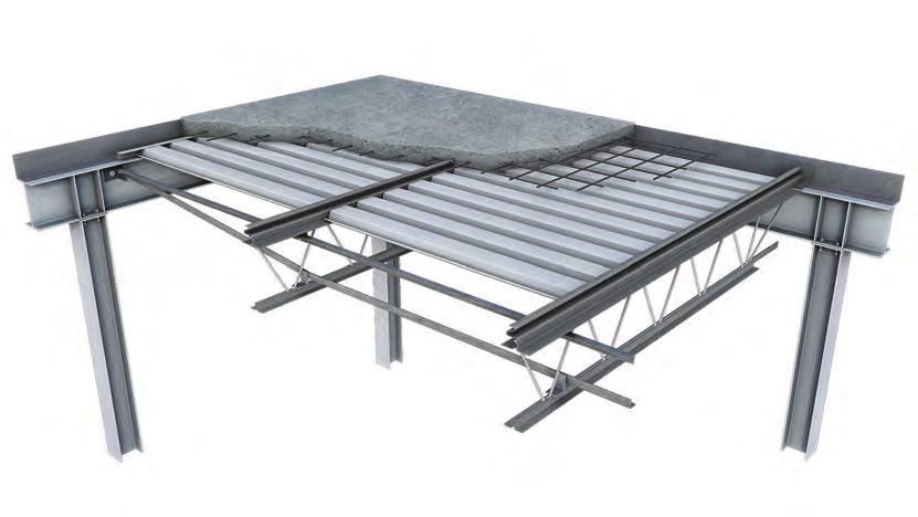 THE HAMBRO MD2000 COMPOSITE SYSTEM IDEAL ON CONVENTIONAL STRUCTURAL STEEL FRAMING With its all-steel design, the MD2000 composite floor system is a solution to elevated floor construction challenges.