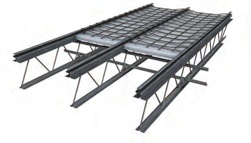 2- Permanent bridging bolted Permanent bridging are designed to support steel deck, concrete and construction load.