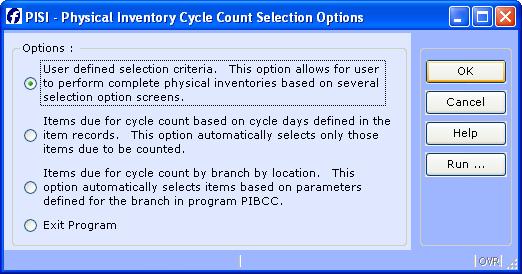 The BRANCH_RECORD_CREATION option is used to create item branch records for one branch when this option is selected.