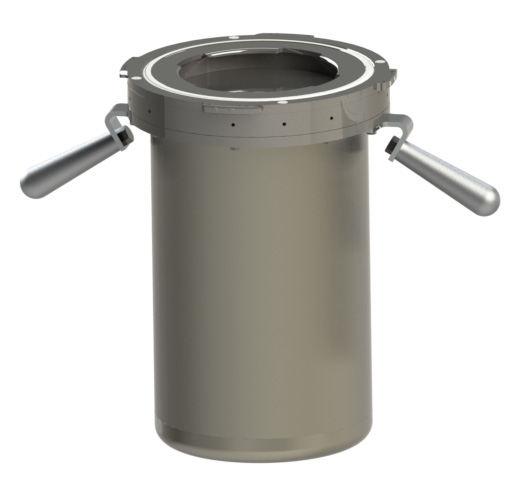 Remote Handling Accessories Standard Beta Containers The CRL Beta Containers are designed to be gas tight and are available with machined stainless steel and polypropylene langes in the sizes shown
