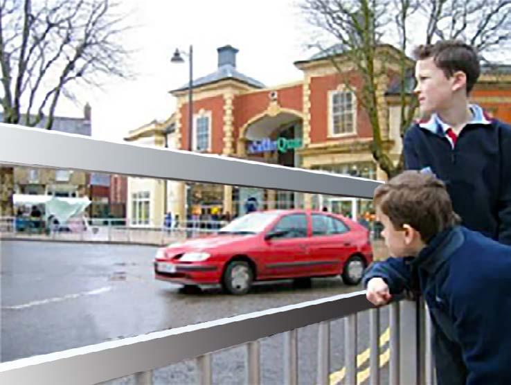 Pedestrian Guardrails PG1A Clear Vision Pedestrian Guardrails Pedestrian Guardrails - are used to prevent pedestrians walking into the road that are generally situated at potentially hazardous
