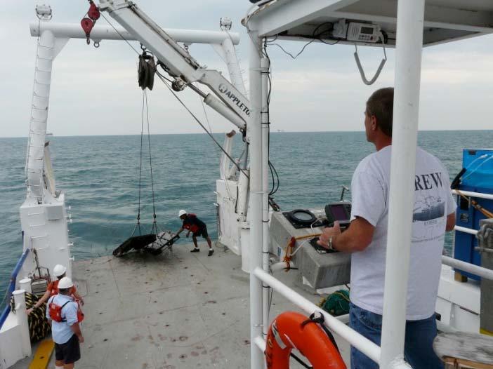 Cruises on R/V Pelican Operations CTD casts to locate hypoxic