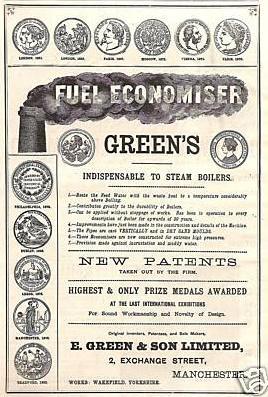 1833 Patented fuel economiser in 1845