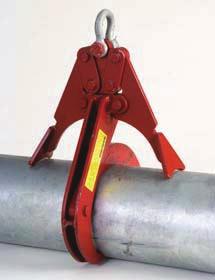 When lifting, these beam clamps grip the beam at three points, and when properly balanced and safely guided, the