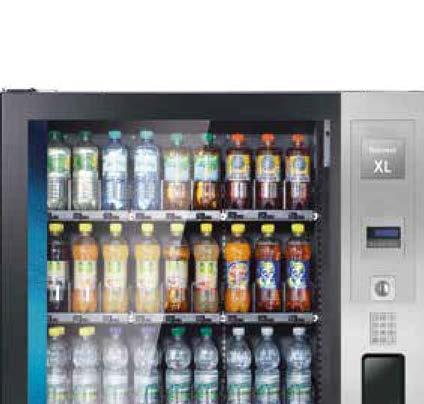 Talent & Technology General Sells glass bottles, PET bottles, cans Takes products from 200 to 910 grams in weight with a diameter up to 72 mm Perfect for a vending machine line Personalised design