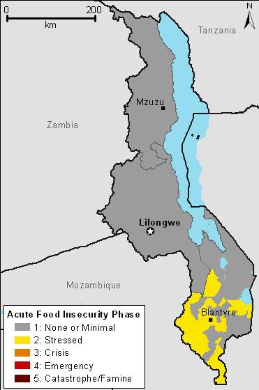 Current estimated food security outcomes, October 2011 An outbreak of foot and mouth disease in Chikhwawa district has resulted in a limited income to support ganyu labor opportunities.