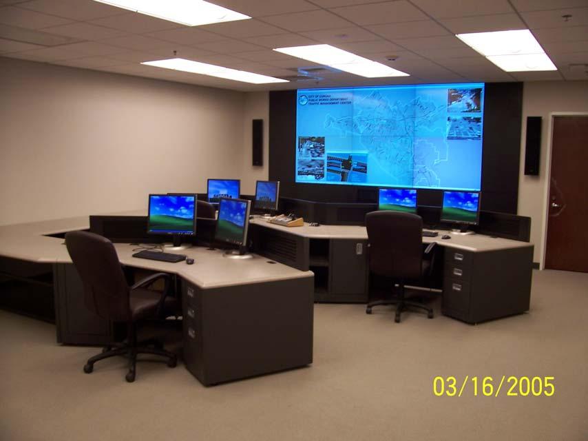 Figure 16 - Example Workstation and TOC Configuration (City of Corona, California) The equipment suite will be heavily influenced by the requirements of the already available BIT network, TOC