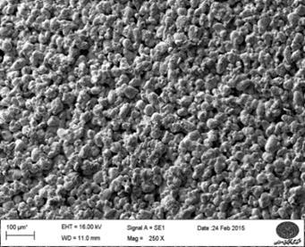 In ethanol, about 30% of the bubbles are smaller than 0.1 mm. In Kerosene, 100% of bubbles are smaller than 0.1 mm. SEM image of sample 1 (a) and its substrate (b) is shown in Fig. 9.
