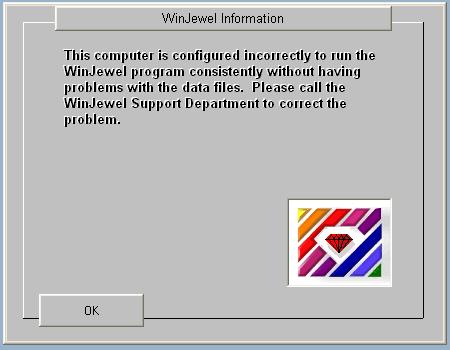 When you start WinJewel on a client computer for the first time or just after the server has been updated to a new version of WinJewel then you may see the following