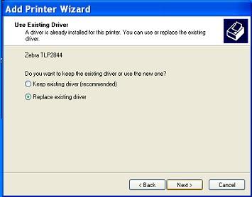 Select "Do not share this printer", Click next