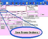 4.2.1 See From Orders: If the SEE FROM ORDERS button appears, items from an invoice have been transferred from received orders. Click on the SEE FROM ORDERS button to enter those items into inventory.